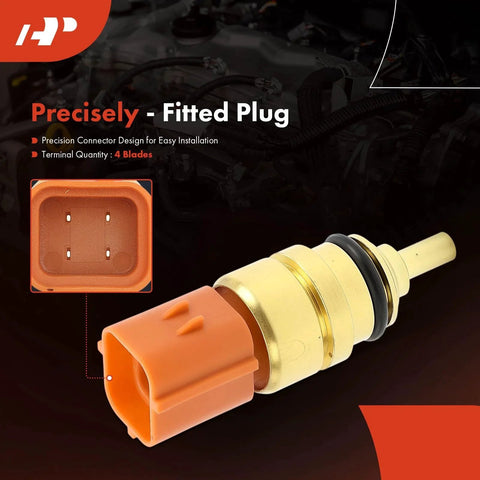 Engine Coolant Temperature Sensor 4 Pins Direct Fit Replacement For Hyundai And Kia Cars close-up with connector detail