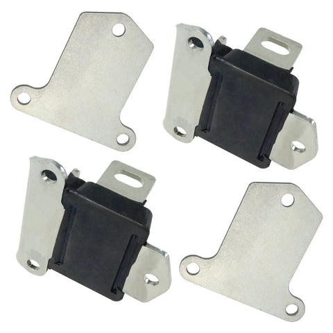 Pair Of Beefy Engine Motor Mounts 3474 For Chevy Small Block And Big Block V8 Engines, metal mounts visible