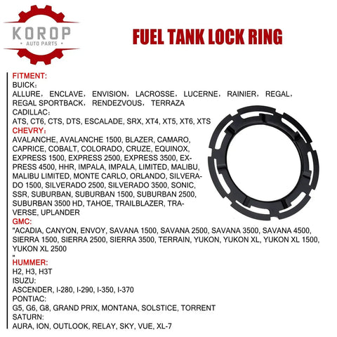 Fuel Tank Lock Ring Replacement For GM Vehicles Including Chevy GMC Cadillac Fits Replacing 10325852 TR26 Fuel Pump Lock Ring 1 Built Tough For Quick Tank Service And Seamless Pump Module Swap