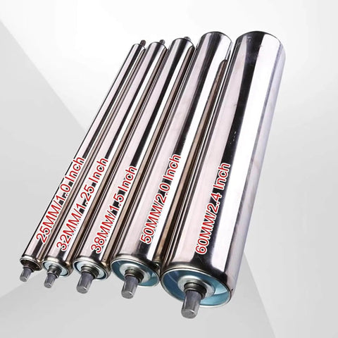 Heavy Duty Stainless Steel Conveyor Roller Kit 10 Pack Replacement Rollers For Factory And Warehouse Use 25mm Diameter