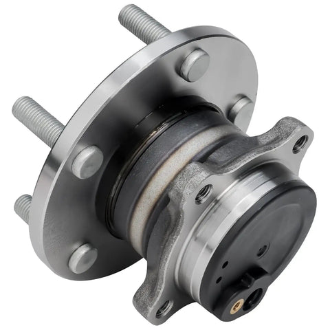 Front view of Pair Rear Wheel Bearing Hubs Assembly For 2004-2013 Mazda 3, 2009-2013 Mazda 3 Sport, 2006-2017 Mazda 5 With ABS, 5 Lug