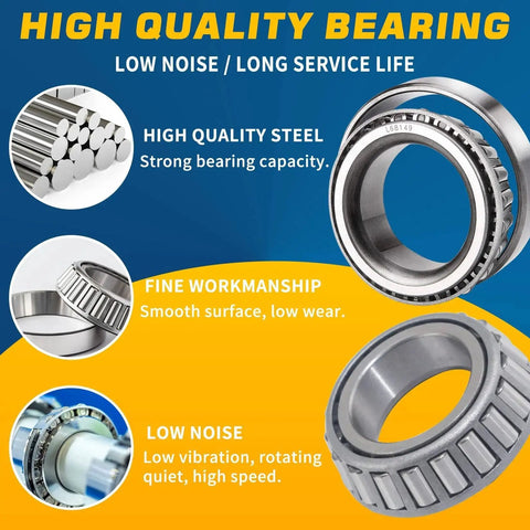 Trailer Hub Bearings Kit For 3500 Lb Axles 1-3/8 To 1-1/16 Spindle Number 84 EZ Lube high-quality steel bearings image