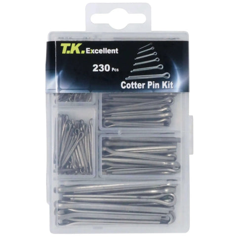 304 Stainless Steel Cotter Pins Set 230 Pcs Assortment Kit Quick Install Retaining Pins And Hairpins Clips For Trailer Hitch Applications
