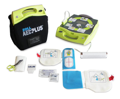 Lifesaving Automated External Defibrillator Plus With Real Time CPR Feedback Zoll Built For Quick Setup And Easy Use By First Responders And Medical Teams Including CPR D Pads Carry Case And Batteries