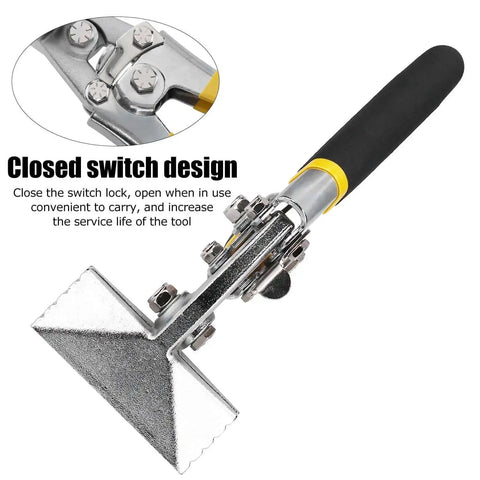 Heavy Duty Sheet Metal Bender And Seamer Tool For Roofing Panels with Flat Nose Crimping Forceps and Closed Switch Design