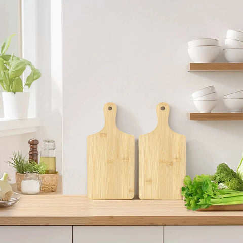 Bulk 50 Pieces Bamboo Cutting Board With Handle For Laser Engraving Serving Board Charcuterie Tray 11 Inch By 5 Inch Ideal Gift