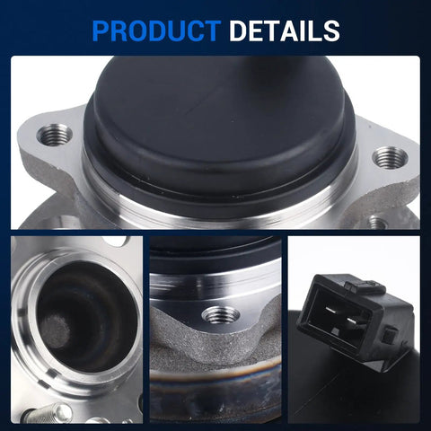 Rear Wheel Bearing And Hub Assembly With 5 Lug ABS Direct Fit For Hyundai Sonata 2015 2019 Tucson 2016 2021 close-up details
