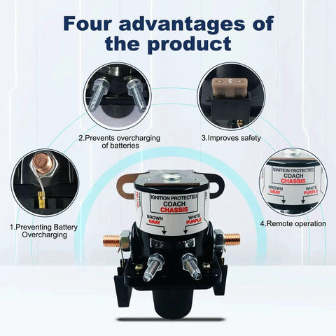 Benefits of 12V 100 Amp Battery Disconnect Latching Relay For RV And Automobile Battery Isolation Solenoid Replacement 01-00055-000
