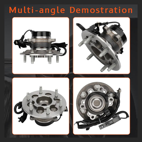 Front Driver Left Wheel Hub and Bearing Assembly For Direct-Fit 2WD Chevrolet Colorado 2004-2008, GMC Canyon 2004-2008, Isuzu I-280 2006, I-290 2007-2008 With ABS