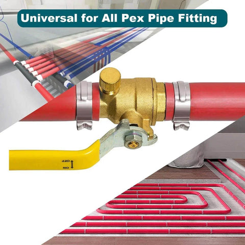 50 Pack One Half Inch PEX Cinch Clamps Stainless Steel Rings Pinch Clamps For PEX Tubing Pipe Fitting Connections Premium 304
