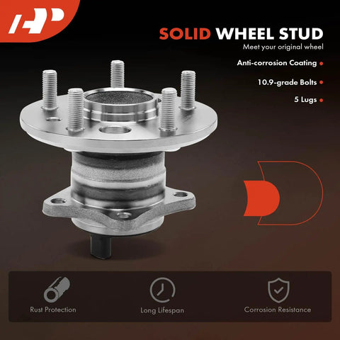 Rear Left Wheel Bearing And Hub Assembly With ABS For Toyota Camry 2002 To 2011 Highlander 2001 To 2003 Avalon Solara And Lexus