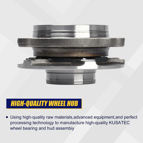 Side view of a Two Piece Front And Rear Wheel Bearing And Hub Assembly for Audi 2008 2015 A4 A5 A6 A7 A8, OEM quality