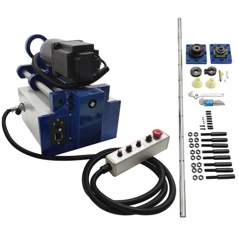 Portable Line Boring Machine 110V Pro Grade Drilling Tool For Precise Hole Work Adjustable 35mm to 80mm shown with components