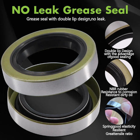 Complete Trailer Bearing Kit For 3500 Lbs Axles With Spindle 84 EZ Lube Four Sets Hub Kit with no leak grease seal