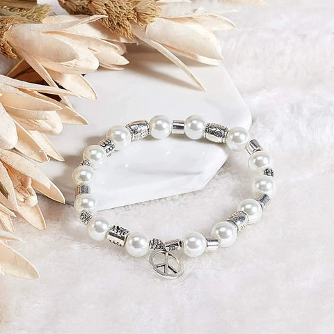 Bracelet with 260 Pcs Tibetan Spacer Beads Set 7 Styles Antique Silver Column Tube Metal Spacers for DIY Jewelry Projects