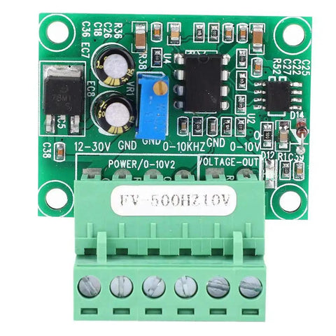 0 To 500 Hz To 0 To 10 V Frequency To Analog Converter Module For PLCs And Motion Controllers, circuit board view