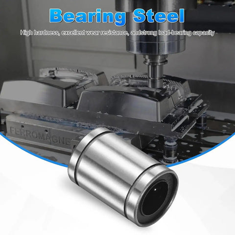 LM12UU Linear Ball Bearings 12mm Bore 21mm Outer Diameter 30mm Length 4 Pack Double Sided Rubber Sealed Linear Motion Bushings