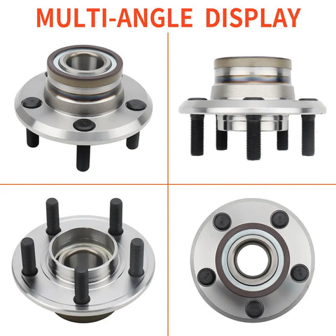 Multi-angle display of Pro Grade Front Wheel Hub Bearing Assembly For Dodge Charger Challenger Magnum And Chrysler 300 2005 Through 2014 RWD