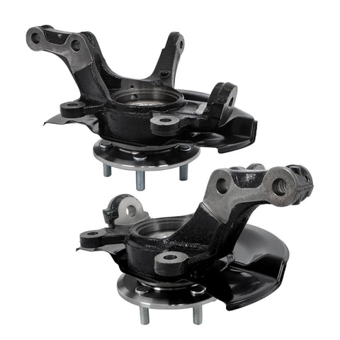 2 Pack Front Steering Knuckle And Wheel Hub Bearing Replacement Kit Direct Fit For Honda CRV 2007 2008 2009 shown front view