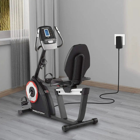 Stationary elliptical machine connected with 6V 2A Power Supply Cord For Elliptical Machines 1.8m Cable DC 5.5x2.5mm Port