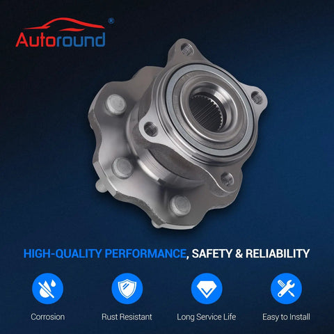 Rear Wheel Bearing And Hub Assembly For Nissan Armada 2005 2008 And Pathfinder 2005 2012 With Six Lugs No ABS