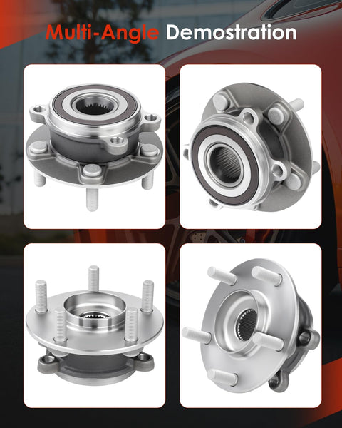 Front Wheel Hub and Bearing Assembly Replacement for Mazda 6 2014 to 2018 and Mazda CX 5 2013 to 2018 5 Lug