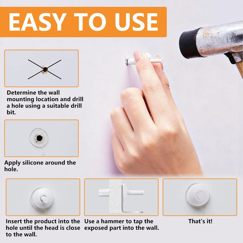Instructions for installing Nylon Nail Drive Anchors 50 Pack White Truss Nail Drive Anchors Three Quarters By One Quarter Inch