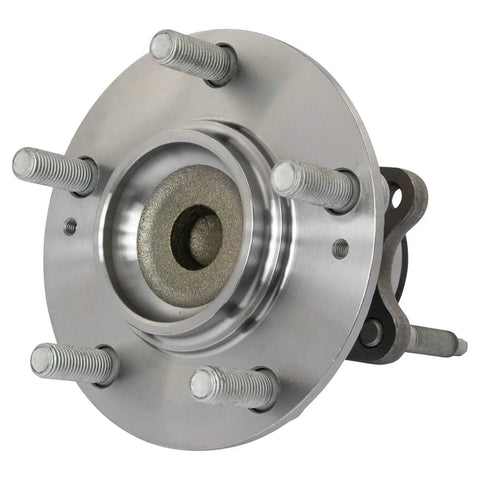 Front view of rear wheel bearing and hub assembly set for 2010 2011 2012 2013 Kia Forte and Forte Koup driver and passenger sides