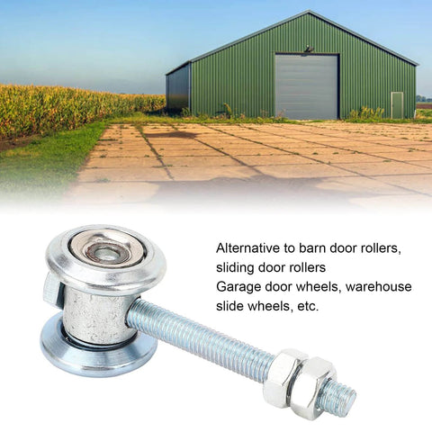 M10 Stainless Steel Track Roller Wheel 38mm for Heavy Duty Sliding Doors and Gates Rust Resistant Roller with Thick Galvanized Coating