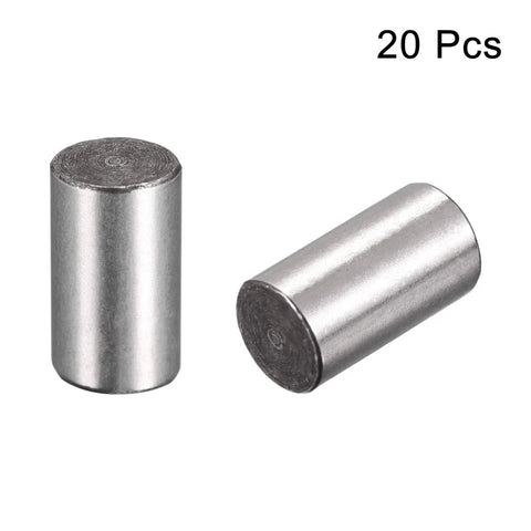 Dowel Pins 1/4-Inch By 1/2-Inch, Heat Treated Alloy Steel For Extra Hardness, Bright Finish, Accurate Alignment, 20 Pieces