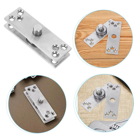 Hidden Door Hinge 360 Degree Heavy Duty Concealed Stainless Steel Pivot For Bookcase Cabinets And Modern Interiors Invisible Design