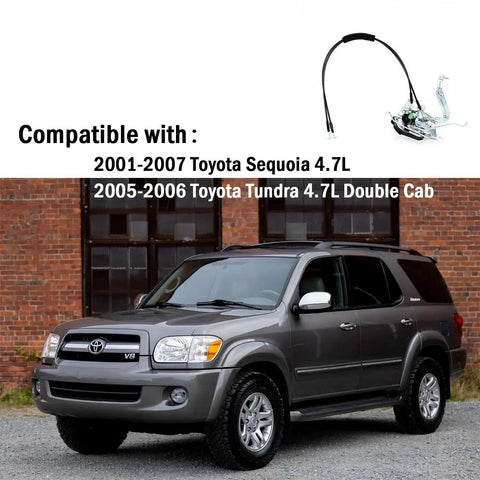 Front Door Lock Actuator And Cable Replacement Kit For 2001-2007 Toyota Sequoia And 2005-2006 Toyota Tundra shown with SUV
