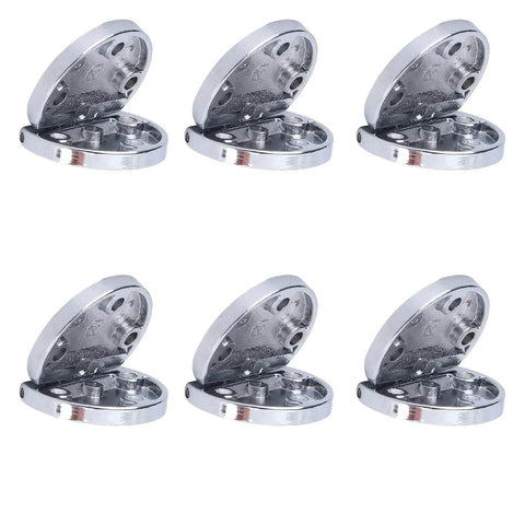 6 Pcs Zinc Alloy Flip Door Hinges 90 Degree Folding Butt Hinges For Table Desk Wardrobe Durable Hardware