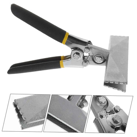 Manual Sheet Metal Bender Tool With Straight Jaw, 6 Inch Hand Seamer For Bending And Flattening Metal In DIY Projects And Roofing