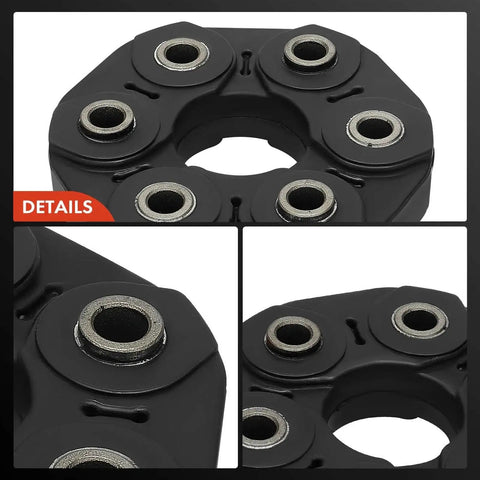Close-up of Direct Fit Drive Shaft Coupler Flex Joint Propshaft Coupling for Dodge Journey 2009-2017 showing rubber material