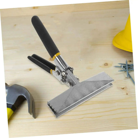 Manual Hand Seamers Tool For Flattening And Bending Metal Sheets And Keels, shown on a wooden surface with non-slip ergonomic handles.