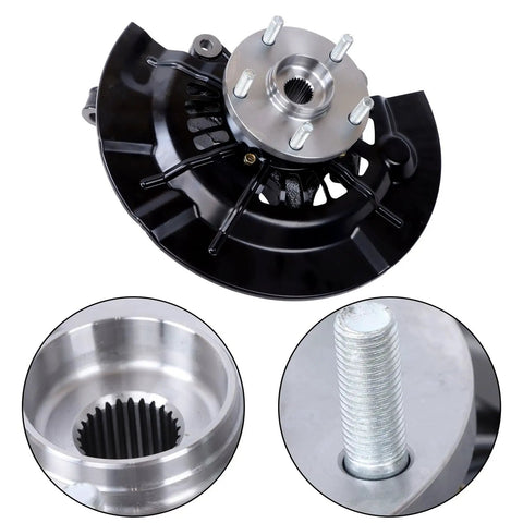 Front Left And Right Wheel Hub Bearing Steering Knuckle Assembly Replacement For Camry SE 2012 2013 2014 2015 2016 2017 Direct Fit Drop In Ready OEM Style Hub Knuckle With 698-382 698-383