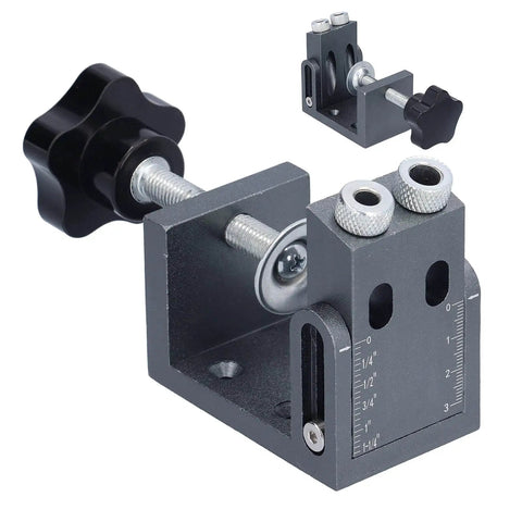 Pro Grade Oblique Pocket Hole Jig Kit With 15 Degree Adjustable Drilling Locator Positioner for woodworking