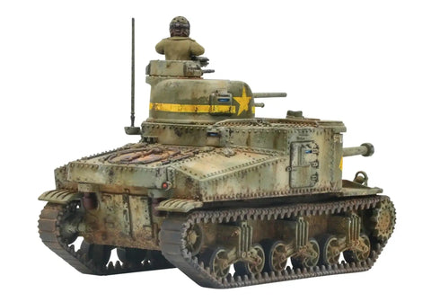 Rear view of M3 Lee Medium Tank Model Kit 1 56 Scale 28mm US Army Plastic Bolt Action Miniature for WWII Gaming with Commander