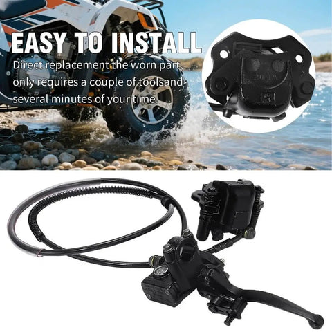 Rear Hand Hydraulic Disc Brake Caliper Assembly With Pads For Chinese ATV Quad Replacement 50cc 70cc 90cc 110cc 125cc Fits TaoTao
