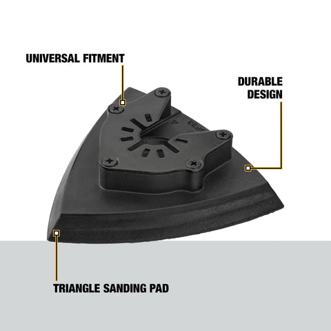 Universal Sanding Pad For Oscillating Tools Long Lasting Wear Fits Major Brands Without Adapters Ideal For Tight Corners And Hard To Reach Areas