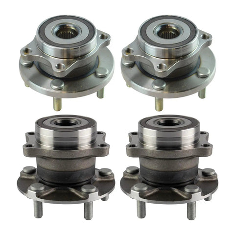 Front And Rear Wheel Bearing And Hub Assembly Kit For Subaru Legacy Outback Forester Ascent 2015 2020 Four Piece Set