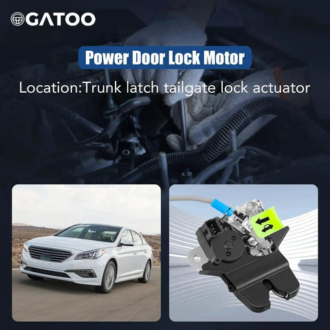 Hyundai Sonata Trunk Latch Replacement Actuator For 2015 2016 2017 With Cable Rear Gate Hatch Lock Liftgate Fits 1.6L 2.0L 5.4L Engine