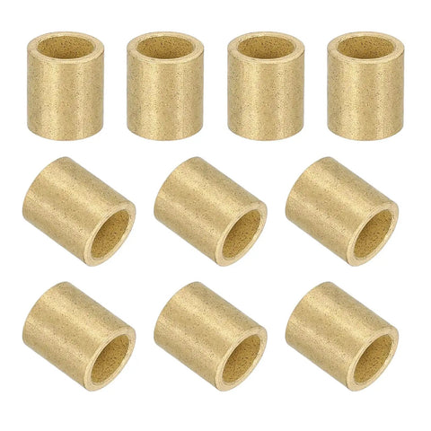 30 Pcs Sintered Bronze Sleeve Bearings with 5mm Bore, 7mm Outer Diameter and 8mm Length, Self Lubricating Bushings