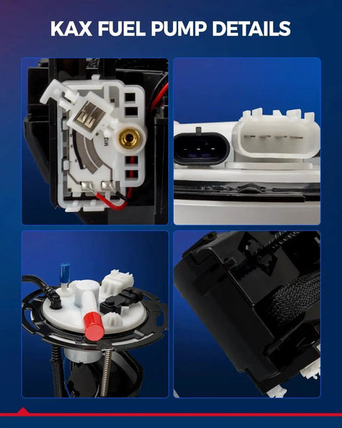 Close-up details of Electric Fuel Pump Module Assembly For Pontiac G6 2005 Through 2008, Saturn Aura 2007 Through 2008, Malibu.