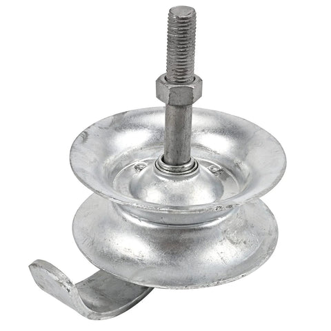 Track roller for 1 5/8 in galvanized steel pipe track; 5 in wheel with bolt and nut