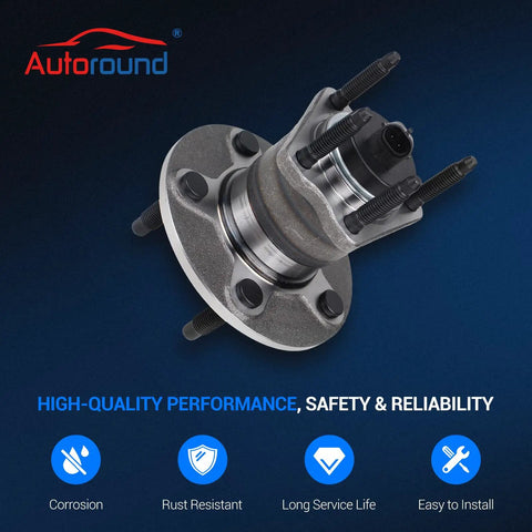 Rear Wheel Bearing And Hub Assembly 512285 For Chevy Cobalt HHR Malibu Pontiac G6 Saturn Aura 5 Lug with ABS System