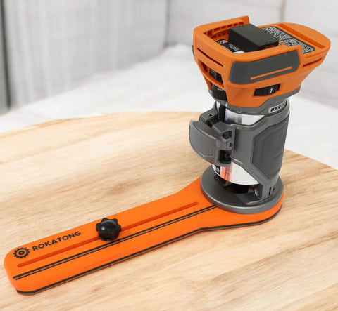 Circle Jig For Trim Routers Precise Circular Cutouts From 1.6 In To 37 In Adjustable Radius Works With Ridgid and Ryobi routers