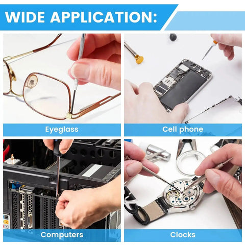 1020Pcs Stainless Steel Tiny Micro Screws Kit For Eyeglasses And Watches With 17 Sizes M1 To M2.5 used for various repairs