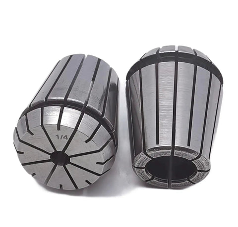 Quarter Inch Spring Collet Set For CNC Engraving Machines And Milling Lathe Tools, Two Pack, ER32 Compatible, high precision, 66Mn steel
